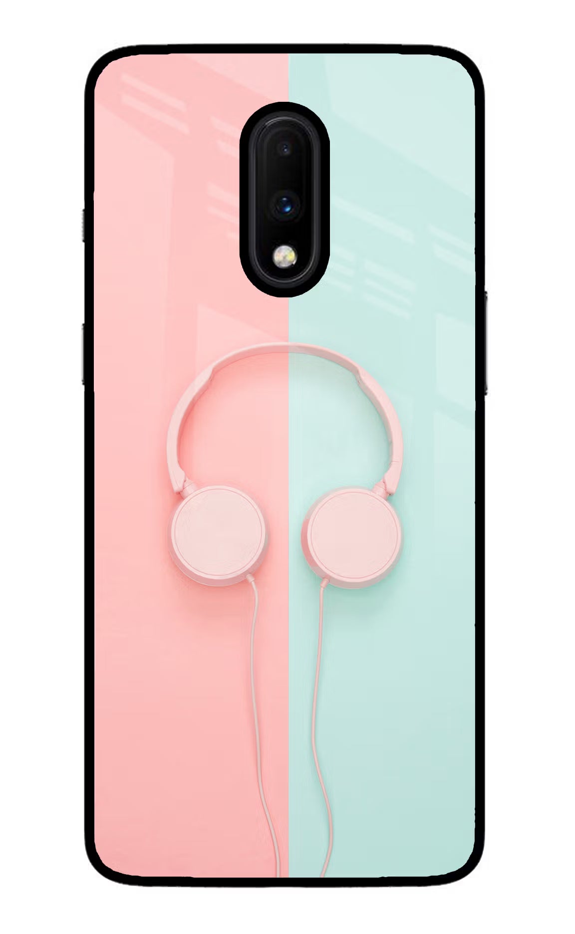 Music Lover Oneplus 7 Glass Case Back Cover by Casekaro