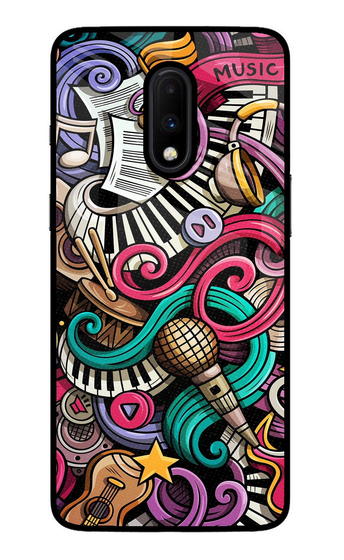 Music Abstract Oneplus 7 Back Cover