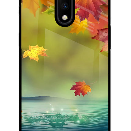 Flowers Oneplus 7 Glass Case