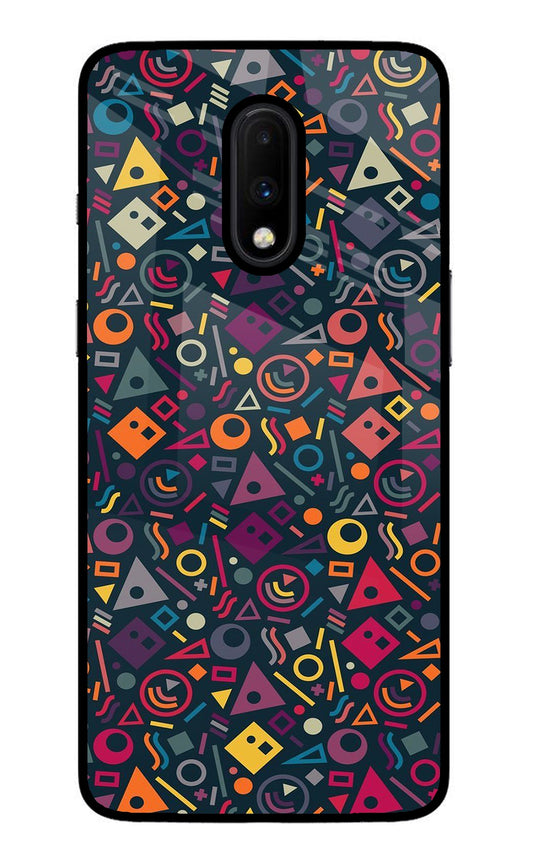 Geometric Abstract Oneplus 7 Glass Case