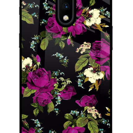 Flowers Oneplus 7 Glass Case