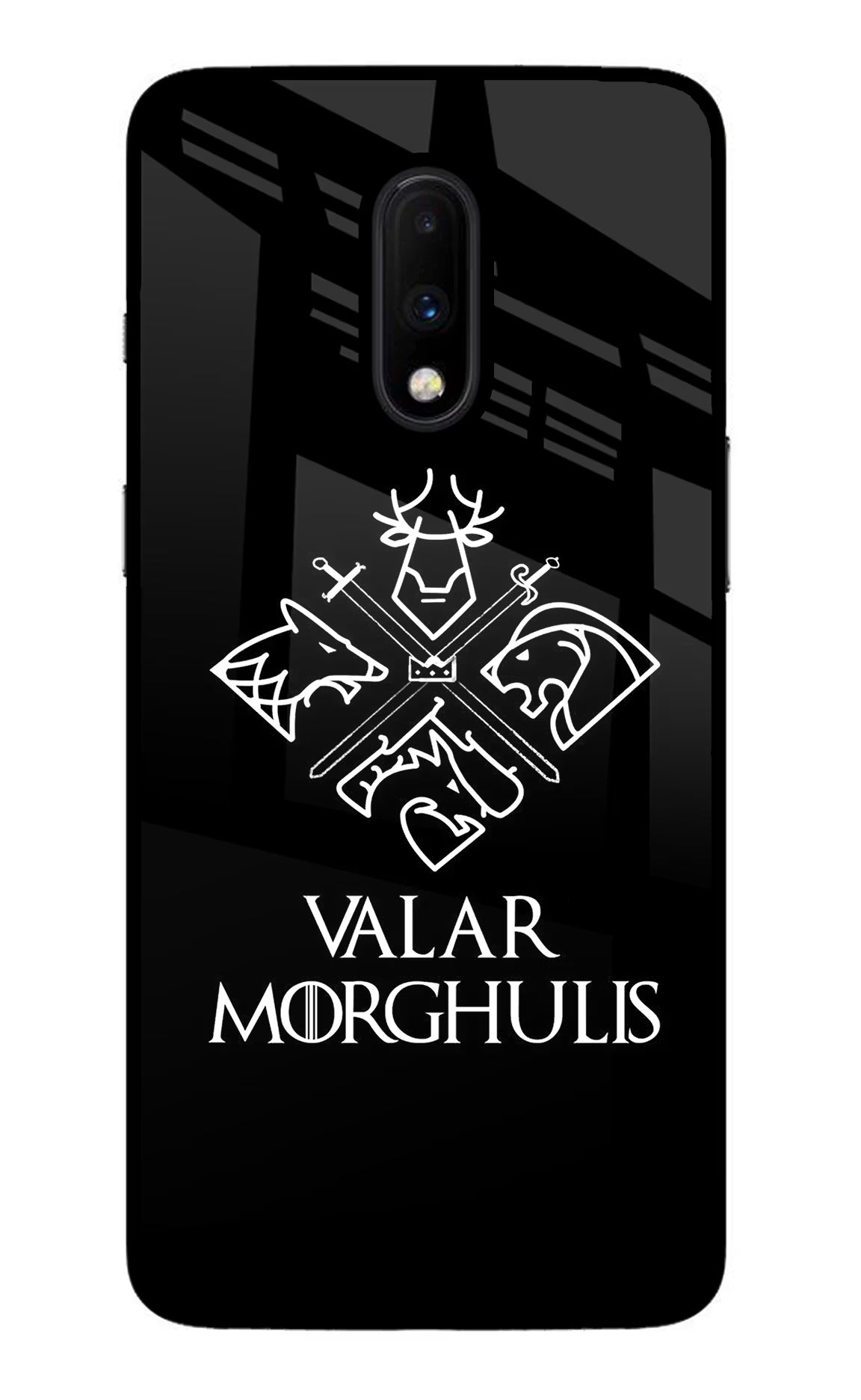 Valar Morghulis | Game Of Thrones Oneplus 7 Glass Case Back Cover by Casekaro
