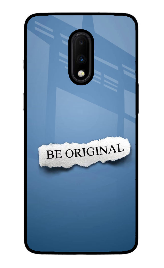Be Original Oneplus 7 Glass Case Back Cover by Casekaro