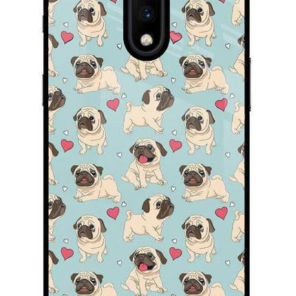Pug Dog Oneplus 7 Glass Case