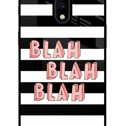 Blah Blah Blah Oneplus 7 Glass Case