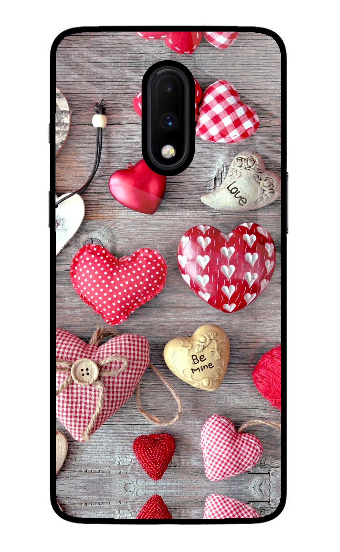 Love Wallpaper Oneplus 7 Glass Case Back Cover by Casekaro
