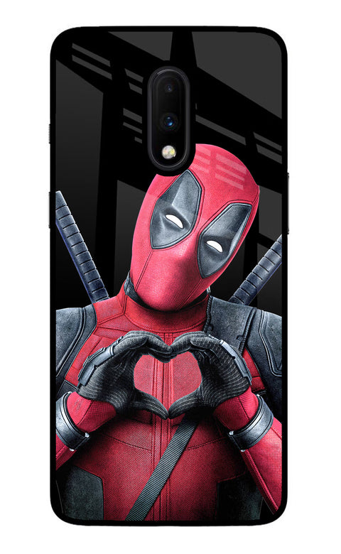 Deadpool Oneplus 7 Glass Case