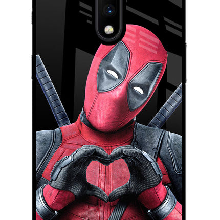Deadpool Oneplus 7 Glass Case Back Cover by Casekaro