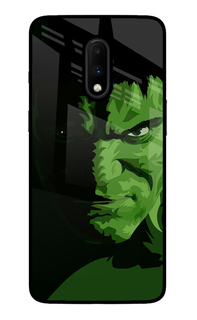 HULK Oneplus 7 Glass Case Back Cover by Casekaro