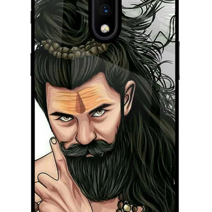 Mahadev Oneplus 7 Glass Case Back Cover by Casekaro
