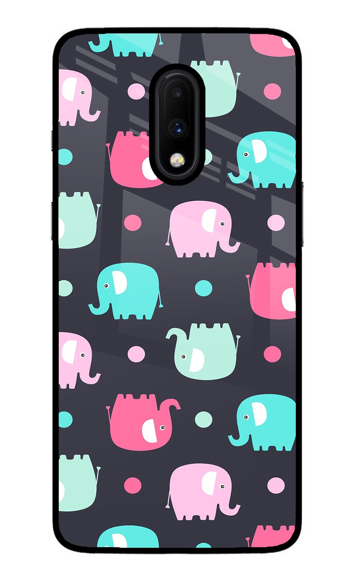 Elephants Oneplus 7 Back Cover