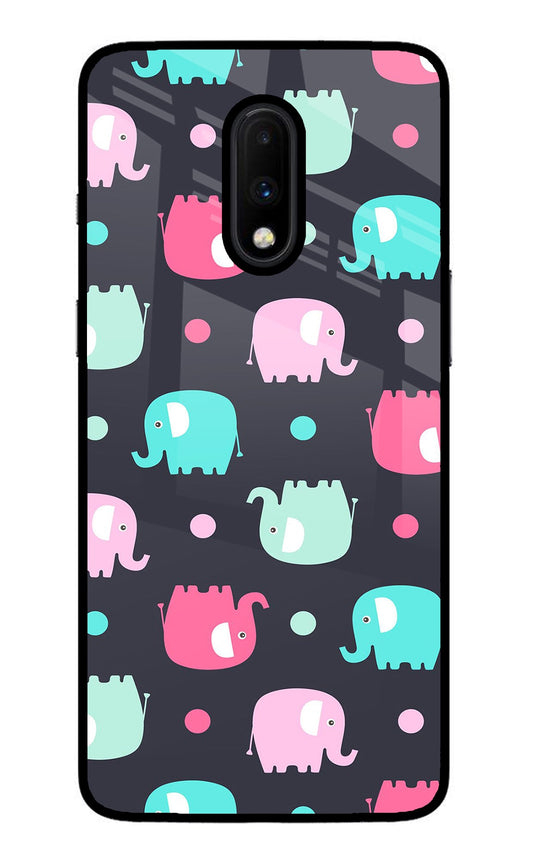 Elephants Oneplus 7 Glass Case