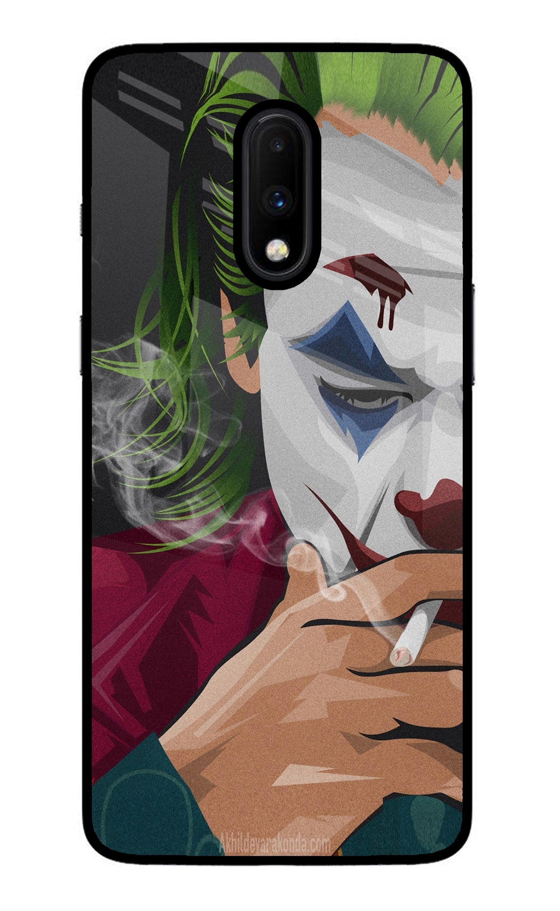 Joker Smoking Oneplus 7 Glass Case