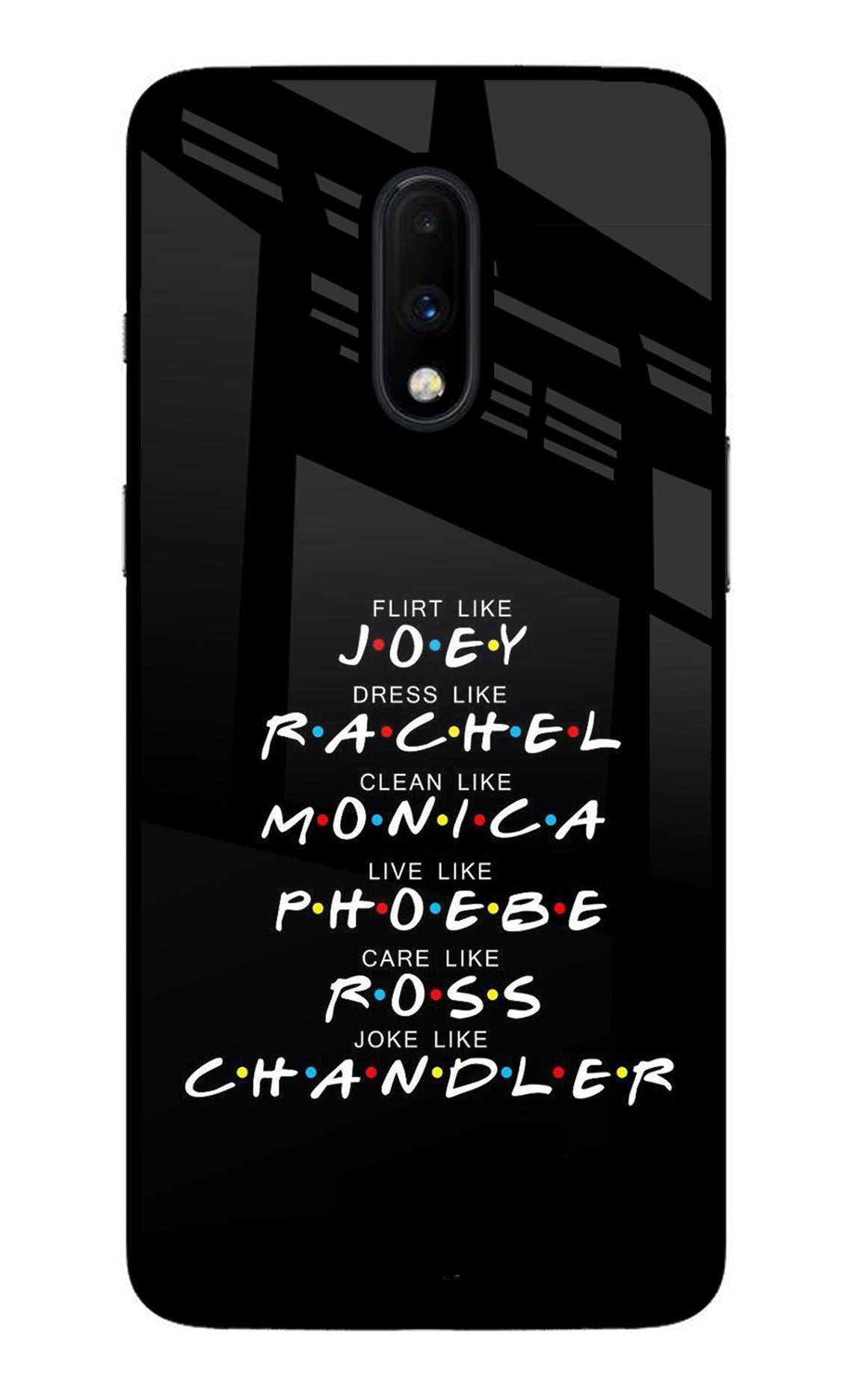 FRIENDS Character Oneplus 7 Back Cover