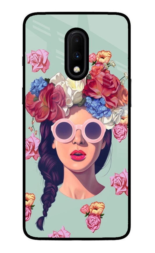 Pretty Girl Oneplus 7 Glass Case