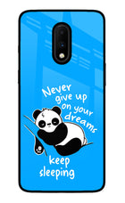 Keep Sleeping Oneplus 7 Glass Case
