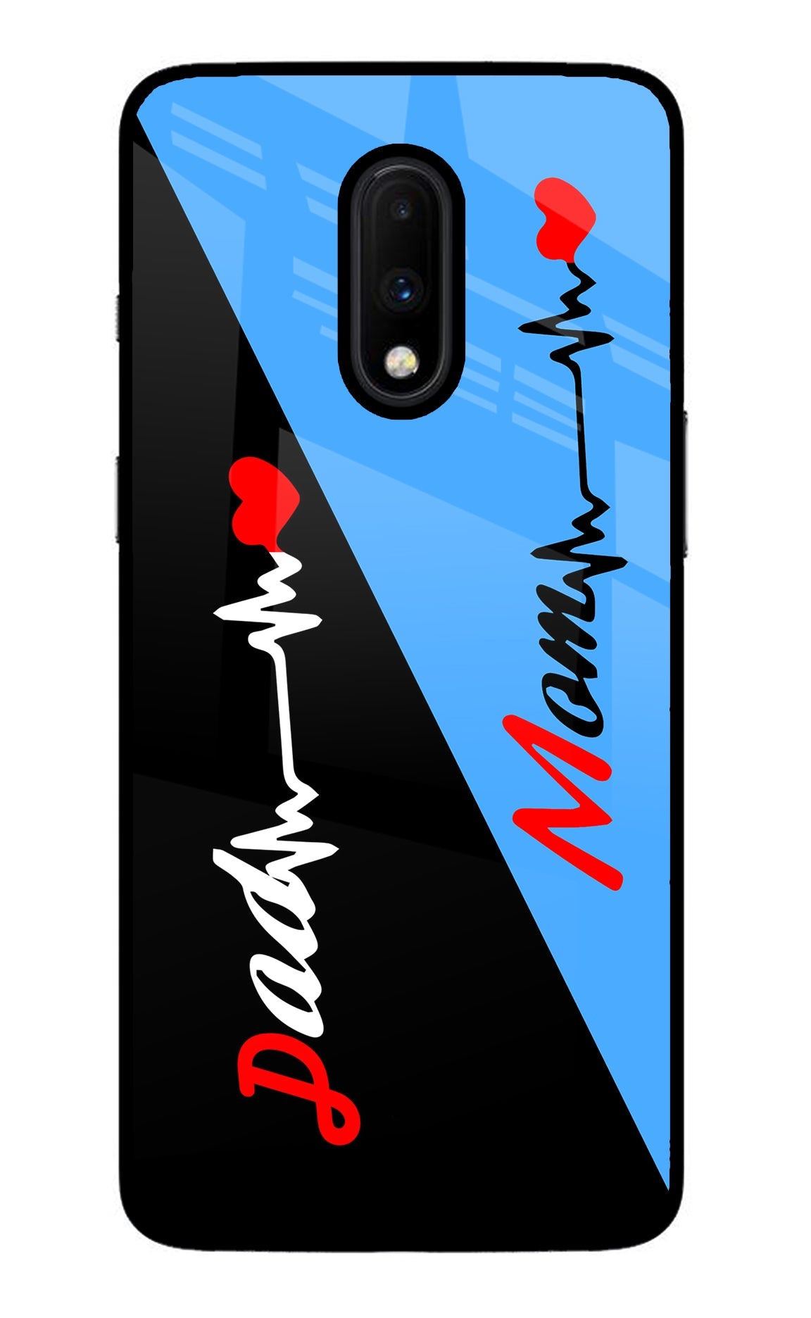 Mom Dad Oneplus 7 Back Cover