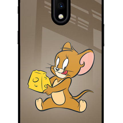 Jerry Oneplus 7 Glass Case Back Cover by Casekaro