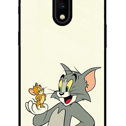 Tom & Jerry Oneplus 7 Glass Case