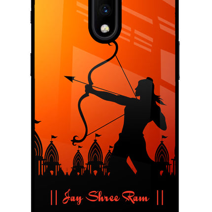 Lord Ram - 4 Oneplus 7 Glass Case Back Cover by Casekaro