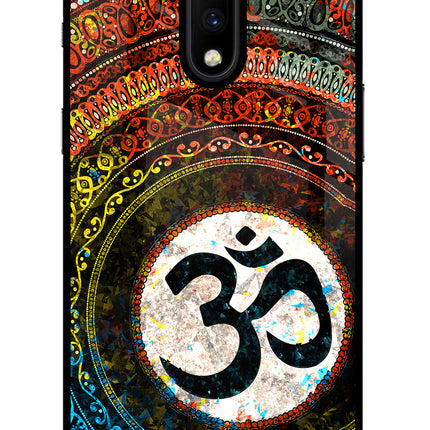 Om Cultural Oneplus 7 Glass Case