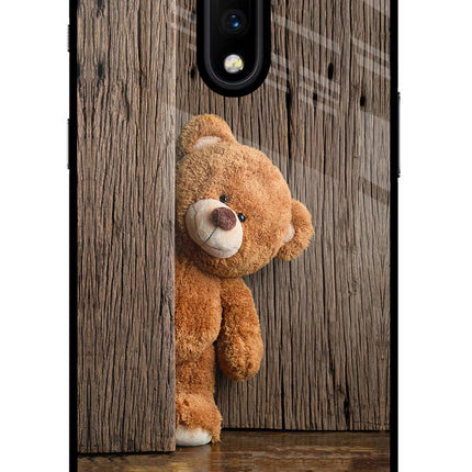 Teddy Wooden Oneplus 7 Glass Case