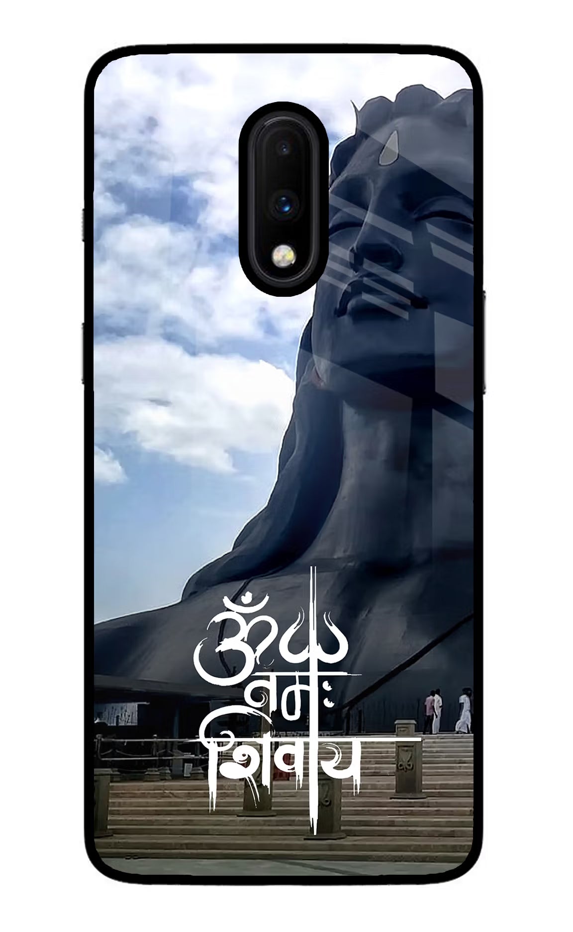 Om Namah Shivay Oneplus 7 Glass Case Back Cover by Casekaro