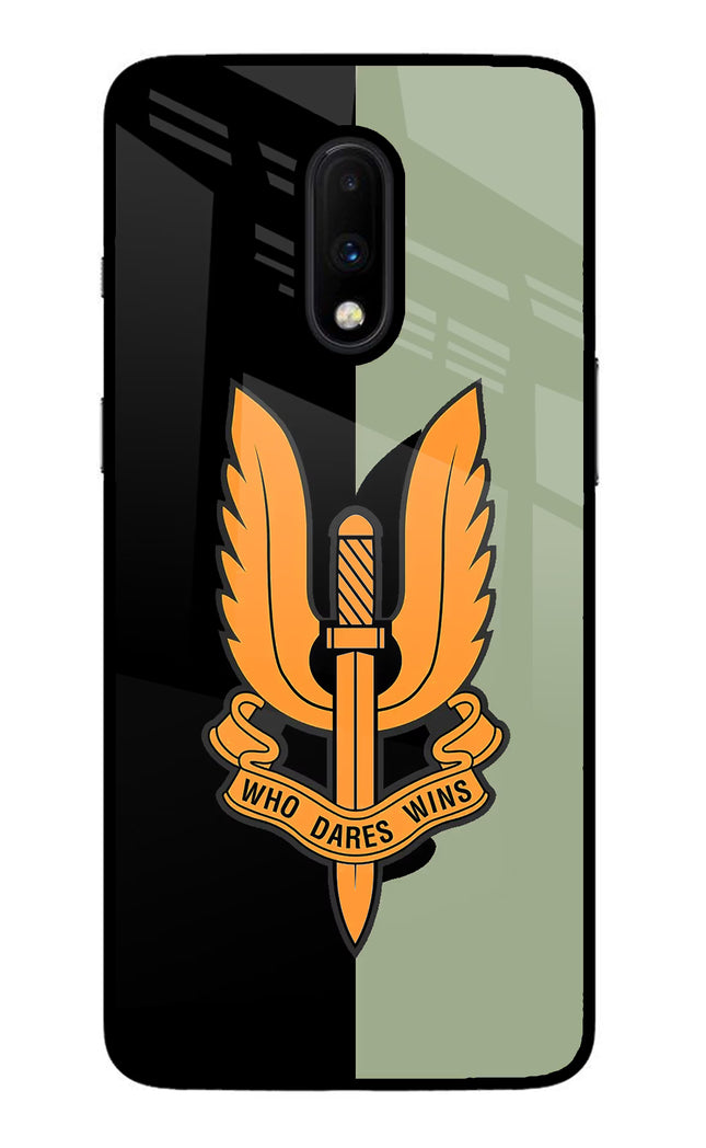 Balidan Logo Oneplus 7 Glass Case Back Cover by Casekaro
