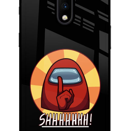 Among Us Shhh! Oneplus 7 Glass Case