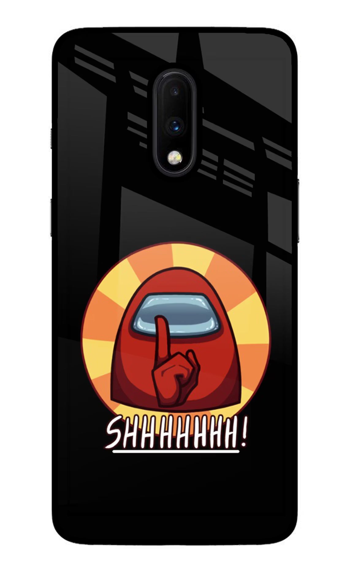 Among Us Shhh! Oneplus 7 Glass Case