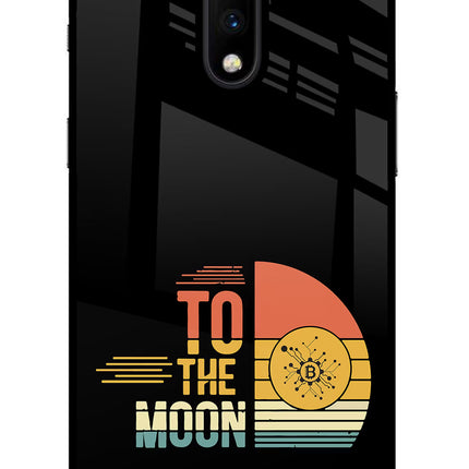 To the Moon Oneplus 7 Glass Case