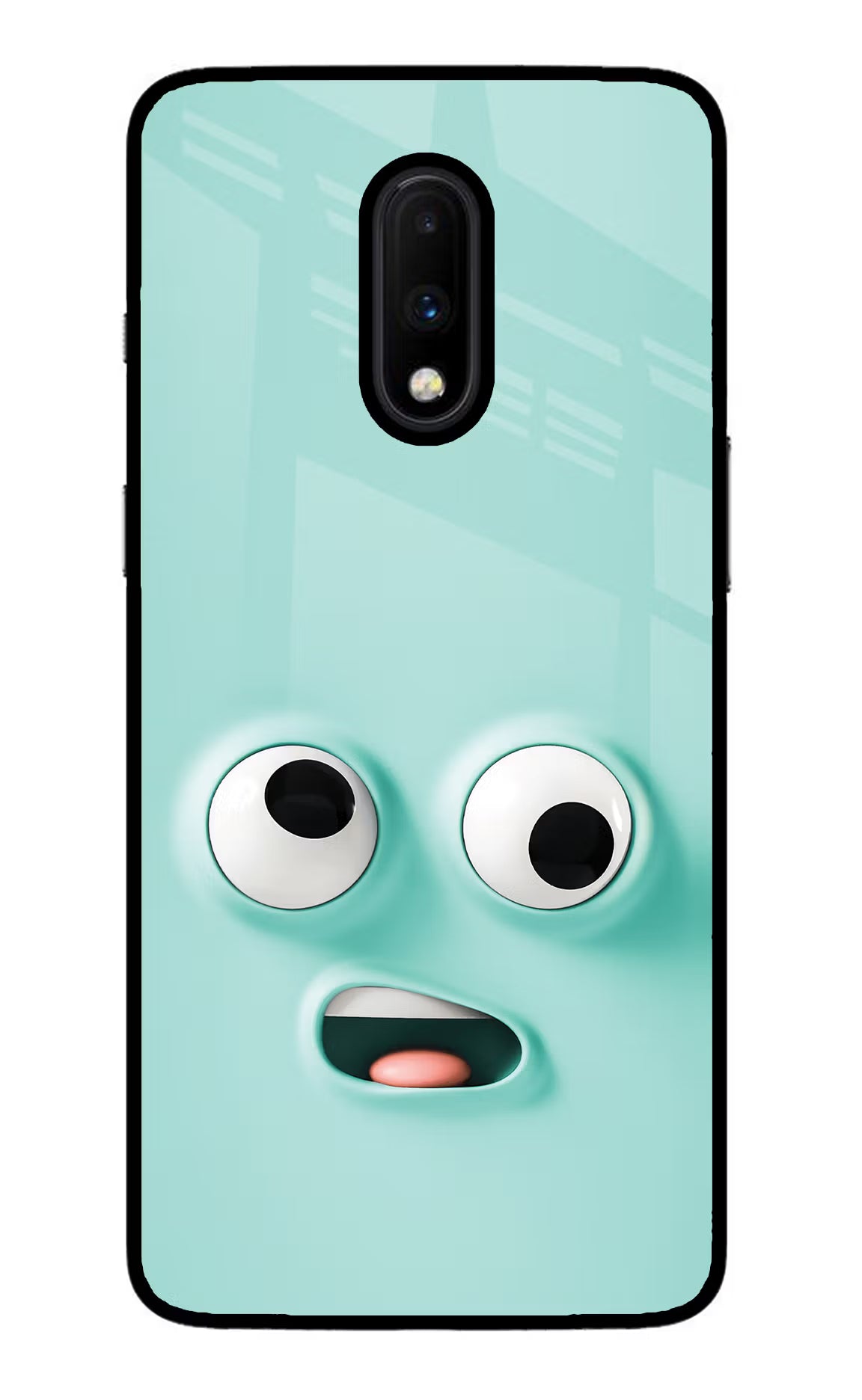 Funny Cartoon Oneplus 7 Glass Case Back Cover by Casekaro