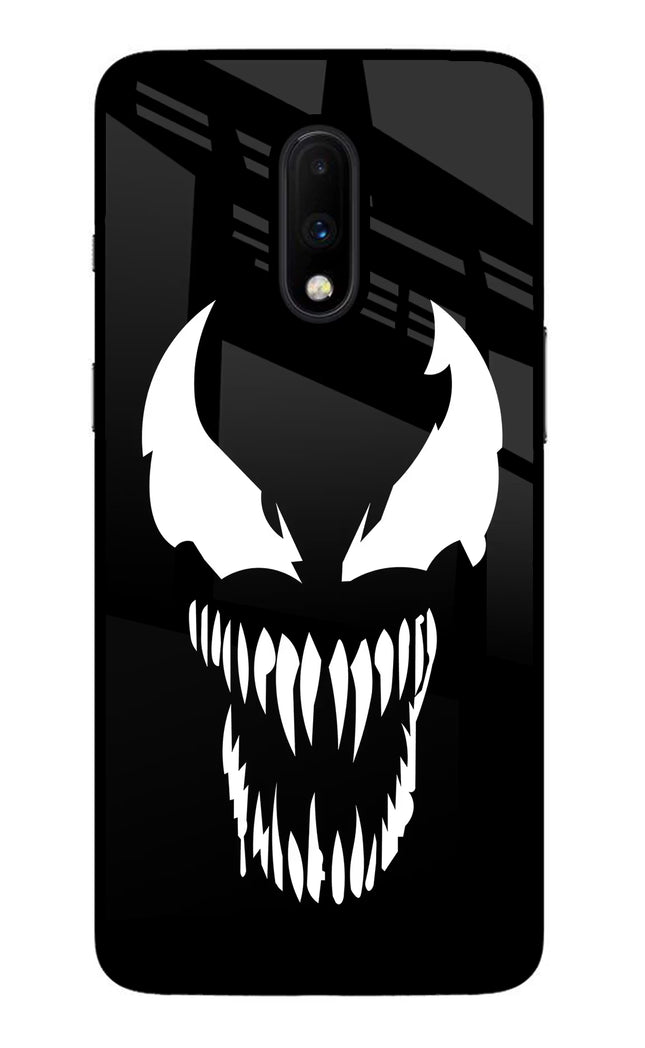 Venom Oneplus 7 Glass Case Back Cover by Casekaro