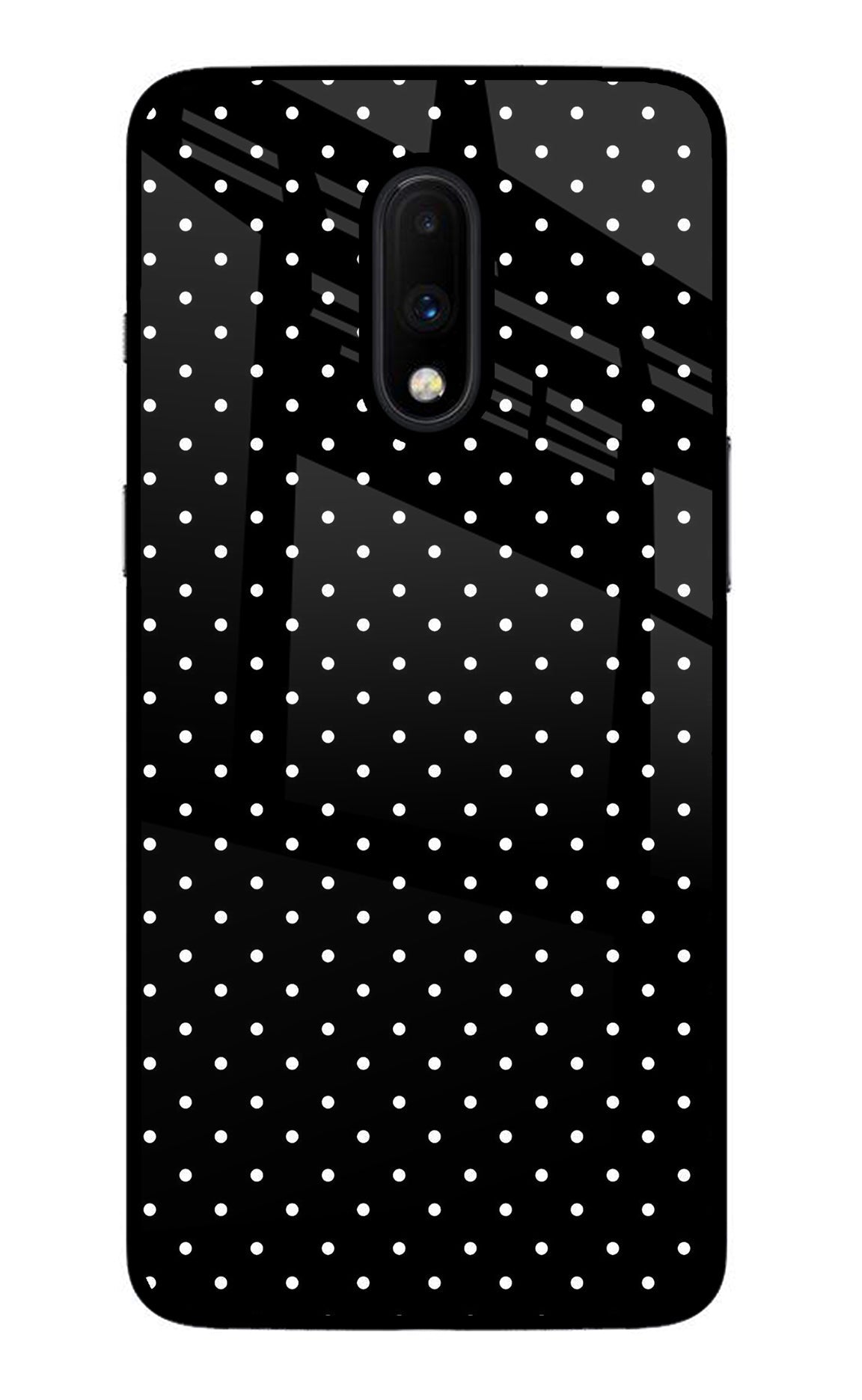 White Dots Oneplus 7 Back Cover