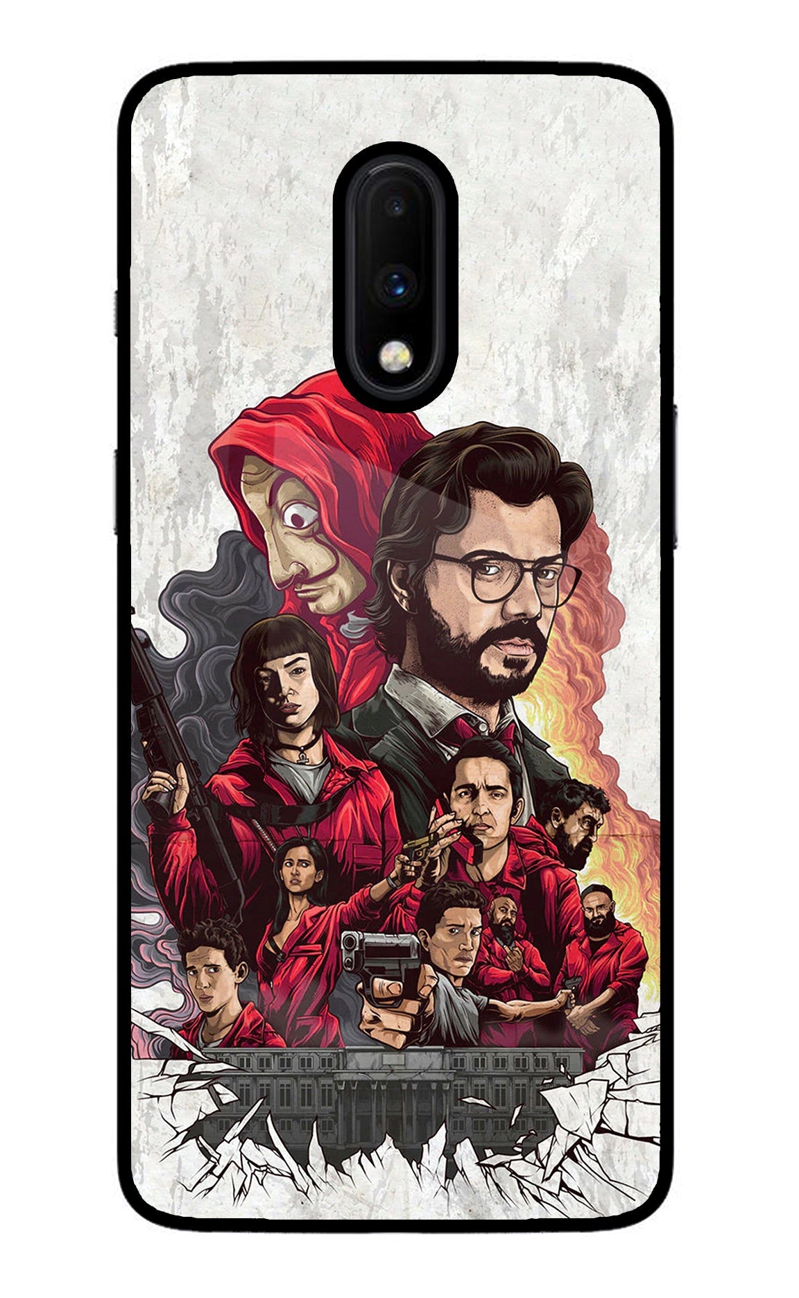 Money Heist Artwork Oneplus 7 Back Cover