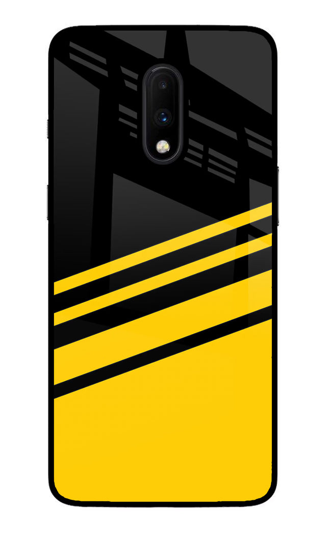 Yellow Shades Oneplus 7 Glass Case