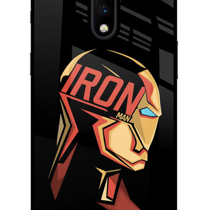 IronMan Oneplus 7 Glass Case Back Cover by Casekaro
