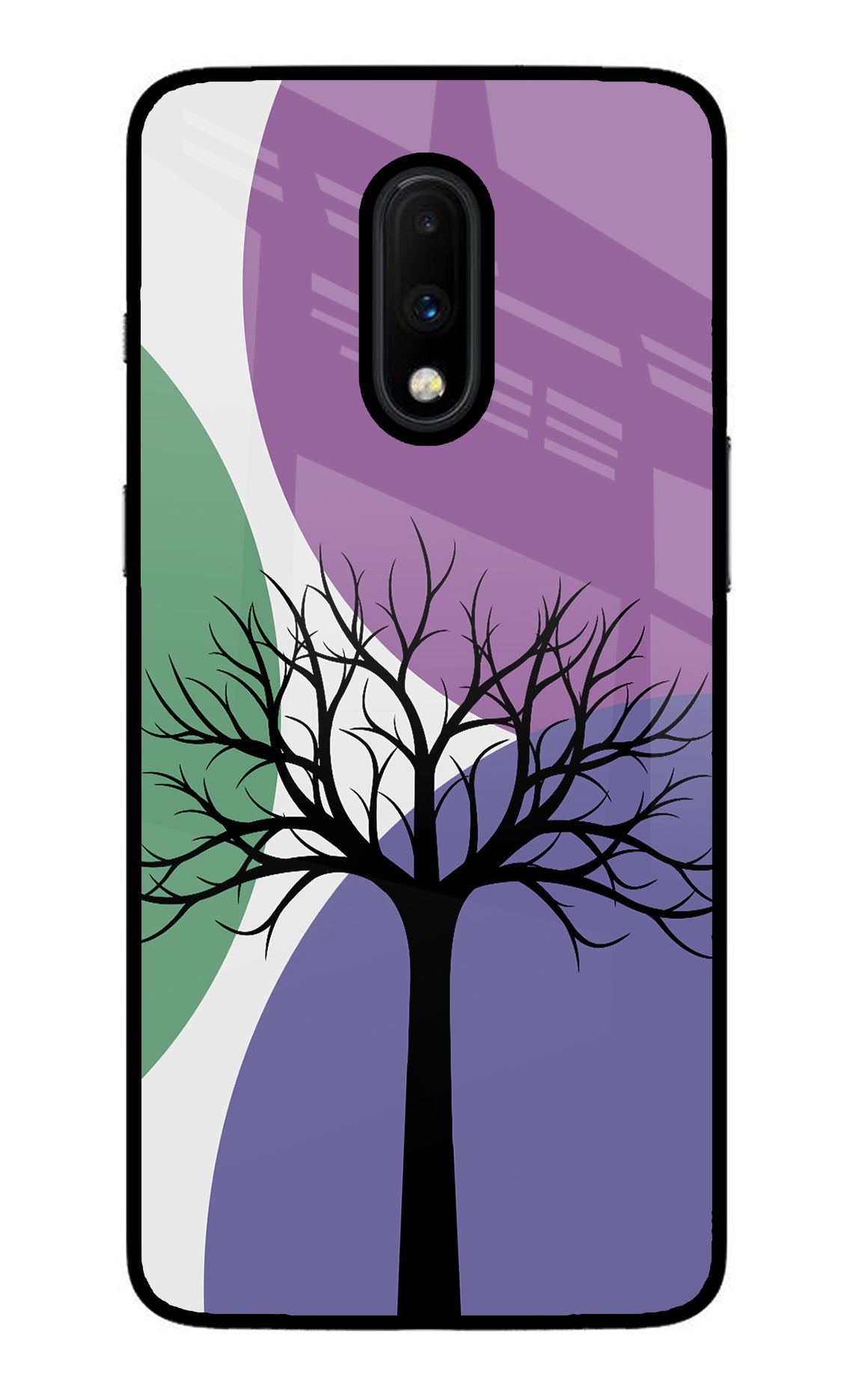 Tree Art Oneplus 7 Glass Case