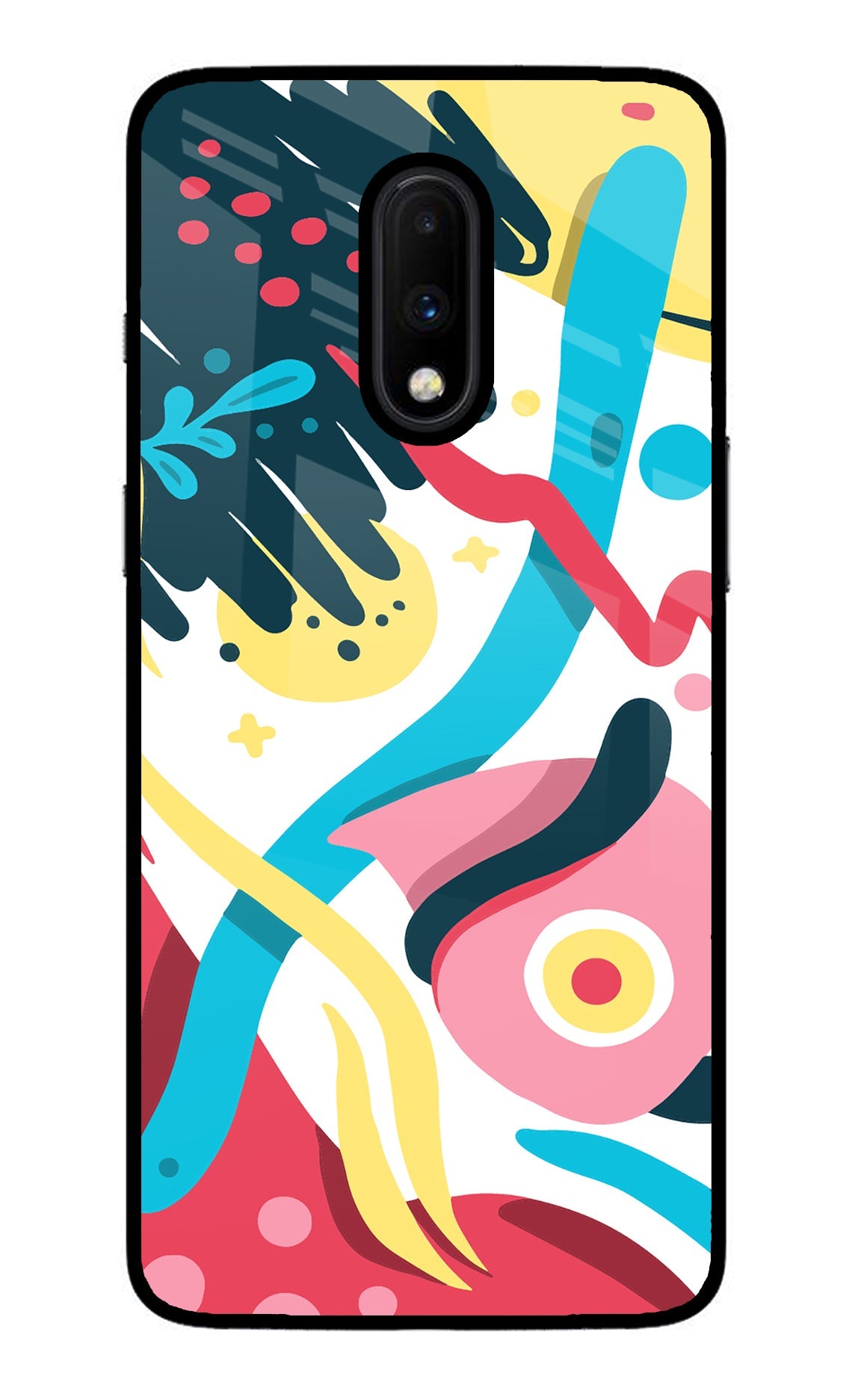 Trippy Oneplus 7 Glass Case