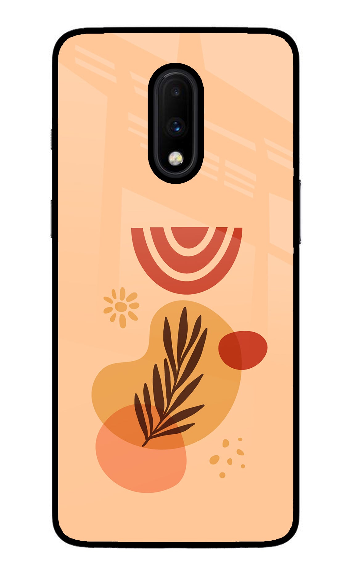 Bohemian Style Oneplus 7 Glass Case