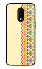 Ethnic Seamless Oneplus 7 Glass Case Back Cover by Casekaro
