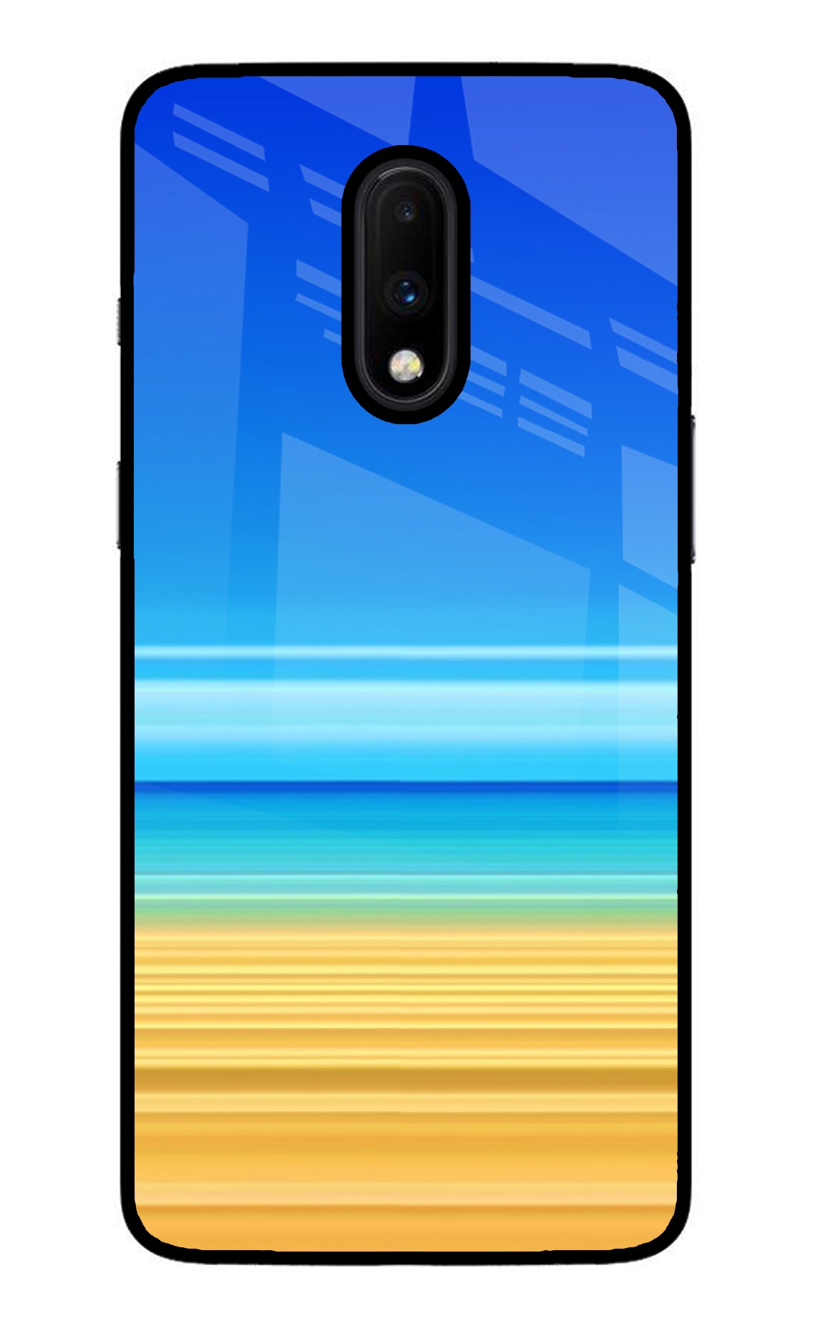 Beach Art Oneplus 7 Glass Case