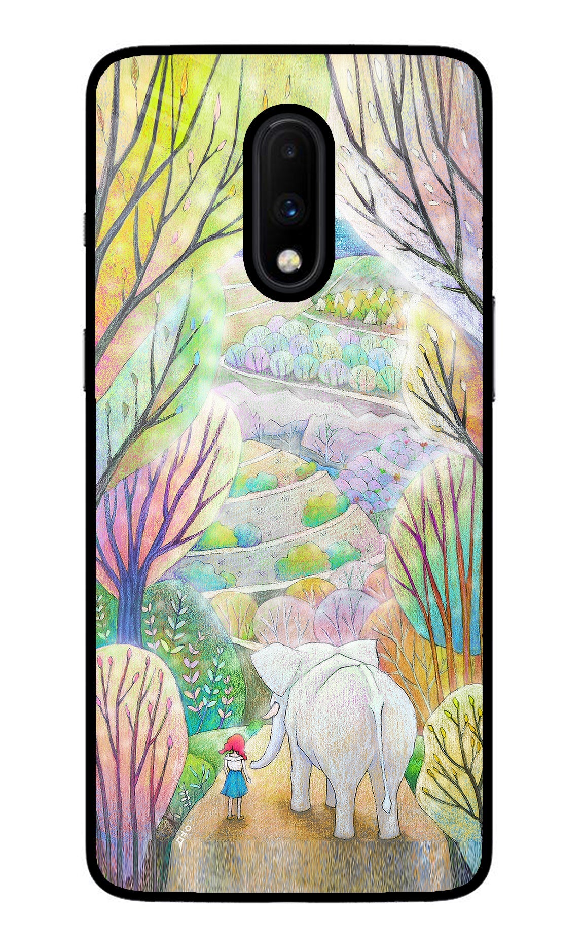 Nature Painting Oneplus 7 Glass Case