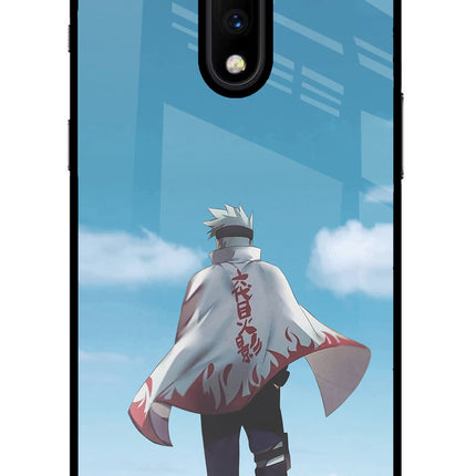Kakashi Oneplus 7 Glass Case Back Cover by Casekaro
