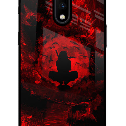 Itachi Uchiha Oneplus 7 Glass Case Back Cover by Casekaro