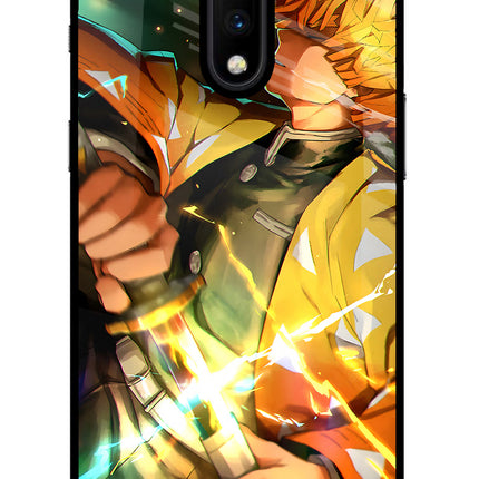Demon Slayer Oneplus 7 Glass Case Back Cover by Casekaro