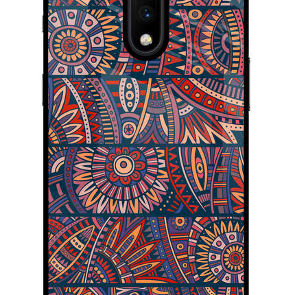African Culture Design Oneplus 7 Glass Case Back Cover by Casekaro