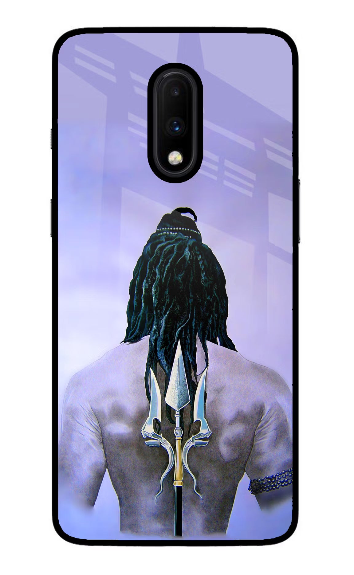 Shiva Oneplus 7 Glass Case Back Cover by Casekaro