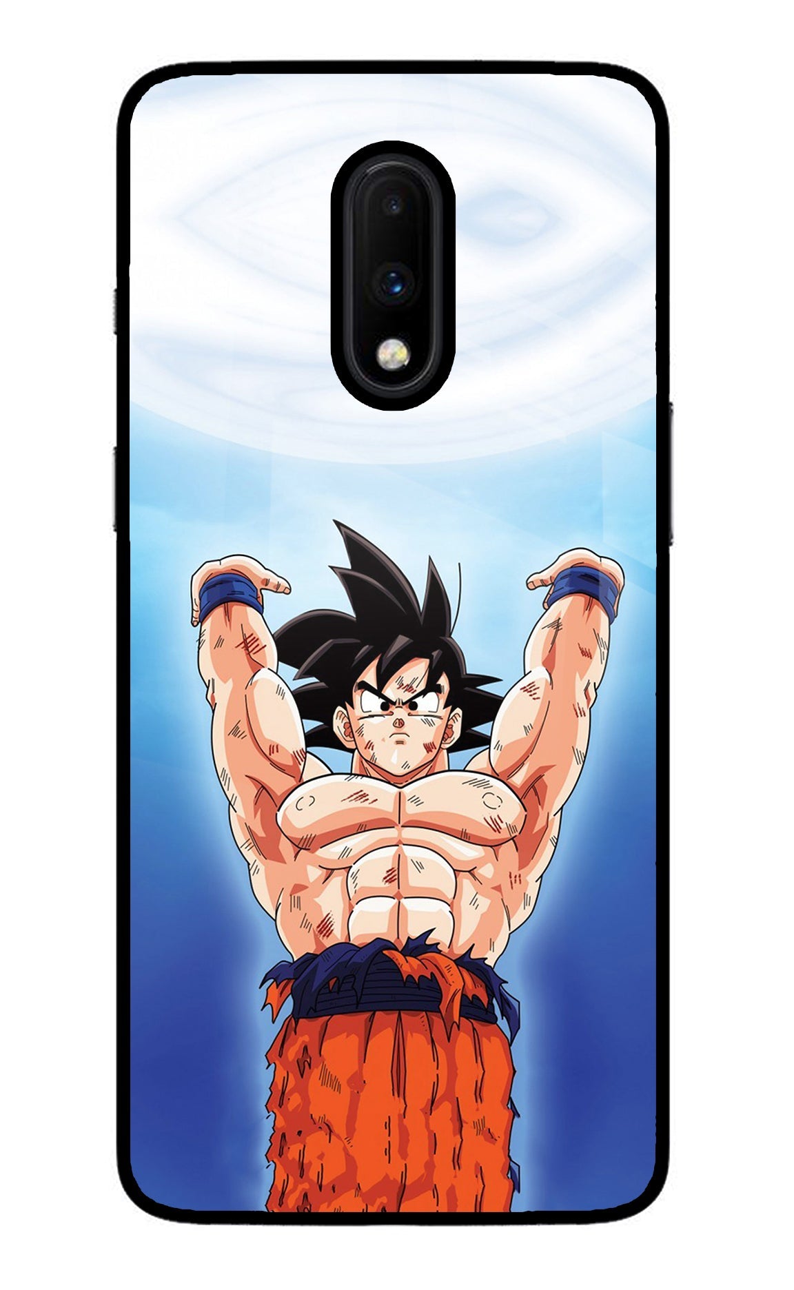 Goku Power Oneplus 7 Glass Case