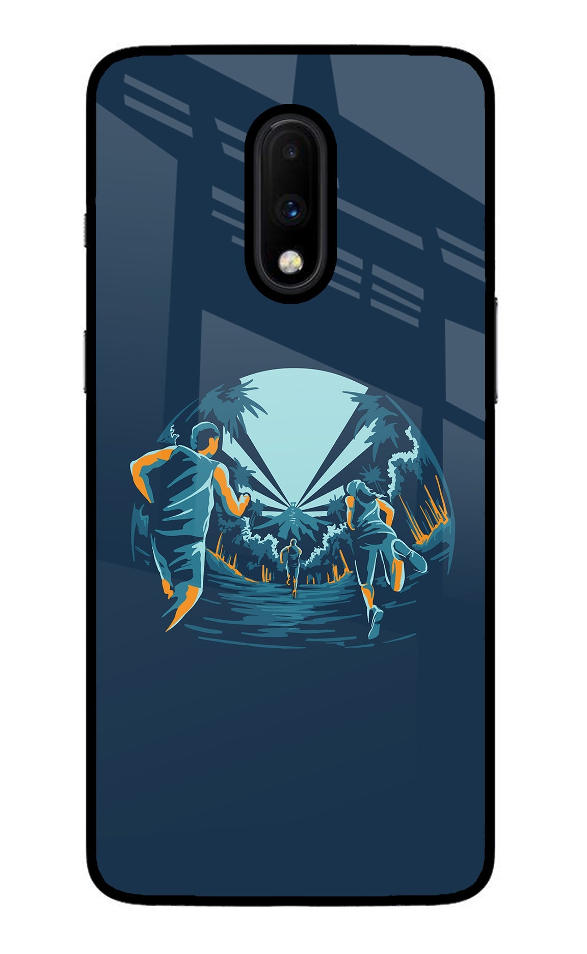 Team Run Oneplus 7 Glass Case